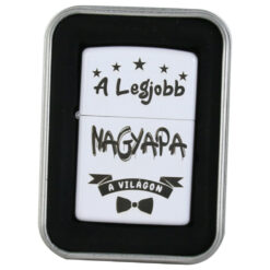 Bricheta metalica "A legjobb Nagyapa a vilagon", 3.5x5 CM, Alb