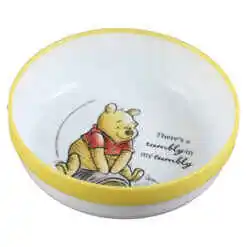 Farfurie adanca din plastic Winnie the Pooh 15x4.5 CM, "There's a rumbly in my tumbly"