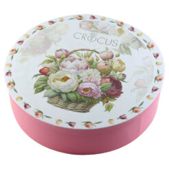 Alternative view of Set 6 cesti cu farfurii din portelan 250 ml "Basket of Flowers-Peonies", in cutie decorativa
