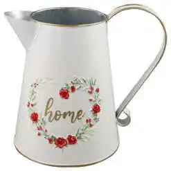 Cana din metal 9x16.5 CM, "Home", trandafiri