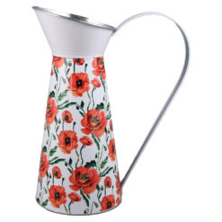 Ulcior din metal 13x25 CM, Flori de maci