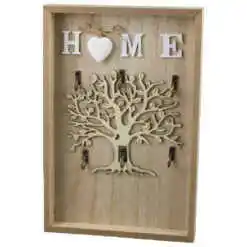 Suport pentru chei din lemn "Home" 20x30 CM, Copacul Vietii
