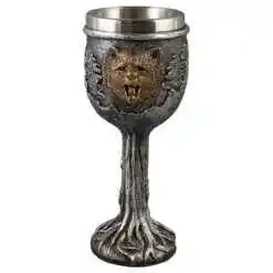 Pocal din metal si rasina Urs 8x18 CM