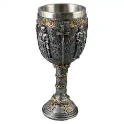 Alternative view of Pocal din metal si rasina Cavaler 8x18 CM