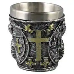 Alternative view of Pahar shot din metal si rasina Cavaler 5x6 CM, m.256