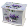 Cutie bijuterii muzicala, din lemn 14.5x10x11 cm, Lavender