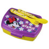 Cutie sandwich cu tacamuri, din plastic, Minnie Mouse, 17x14 CM