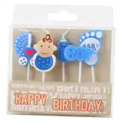 Set 5 lumanari pentru Petrecerea Bebelusului, Baby Shower