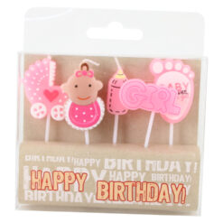 Alternative view of Set 5 lumanari pentru Petrecerea Bebelusului, Baby Shower