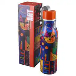 Sticla termos 500 ml, "Modern Cat", in cutie decorativa