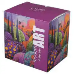 Alternative view of Cana portelan cu infuzor metalic si capac 450 ml, "Modern Bubbly Hills", Modern Art