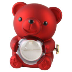 Alternative view of Cutie bijuterii Ursulet cu trandafir criogenat 13x16 cm, cu cutie de cadou