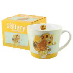 Cana portelan "Sunflowers" de V. van Gogh, 600 ml, in cutie decorativa