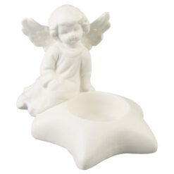 Candela cu ingeras, din ceramica 12x9 CM