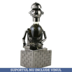 Suport sticla de vin, din metal, Zidar, 18 x 35 cm