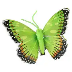 Alternative view of Set 12 fluturi decorativi cu clema 8 cm