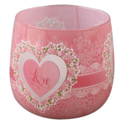 Alternative view of Lumanare parfumata Love in pahar, 100 gr, cu inimioara