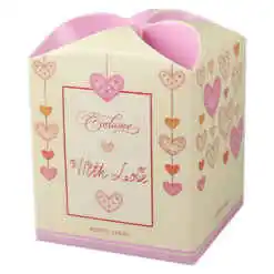 Alternative view of Lumanare parfumata With Love in pahar, 100 gr, cu inimioare