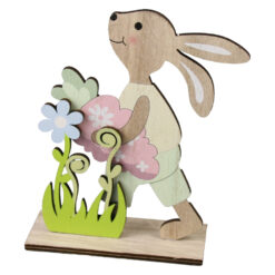 Alternative view of Decoratiune din lemn, Iepuras 11x15 cm, Fata/Baiat