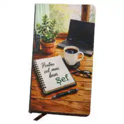 Agenda nedatata "Pentru cel mai bun Sef", 10x17.5 cm