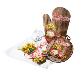 Set cadou "La multi ani! 8 Martie", 3 piese, Narcise galbene