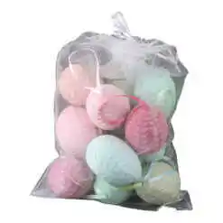Alternative view of Set 12 oua din plastic 4x6 cm, culori pastel