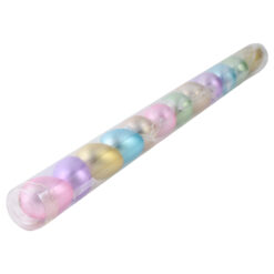Alternative view of Set 12 oua din plastic 3x4 cm, sidefate pastel