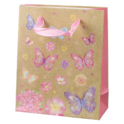 Punga cadou din hartie 11x14 cm, Fluturasi