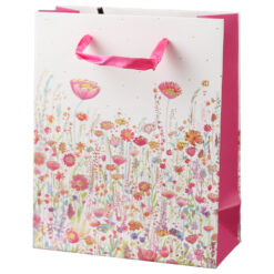 Punga cadou din hartie 11x14 cm, Flori de camp