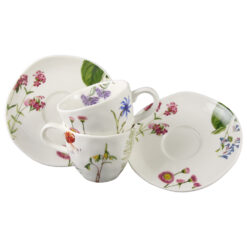 Alternative view of Set 2 cesti cu farfurioare 200 ml, "The colors of nature", in cutie decorativa