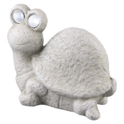 Figurina Broasca testoasa din ceramica, lampa solara 18 x14.5 cm