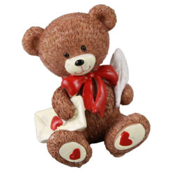 Figurina Ursulet din rasina cu scrisoare de dragoste 7 cm