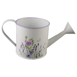 Ghiveci tip Stropitoare din metal 12 x 11 cm, Flori mov & Fluturi