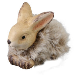 Figurina Iepuras din ceramica cu blana 7 x 5 cm