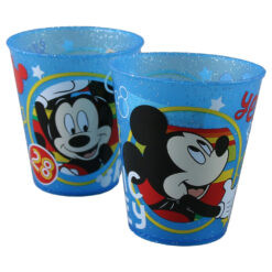 Pahar din plastic 285 ml, Mickey Mouse Joy cu sclipici