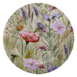 Tava servire din plastic 33 cm, flori de camp