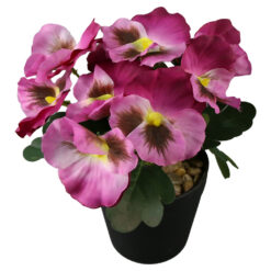 Alternative view of Floare artificiala Panseluta in ghiveci 19 cm, mov/roz