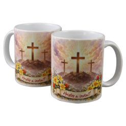 Alternative view of Cana ceramica de Paste "Hristos a inviat! 330 ml, Golgota