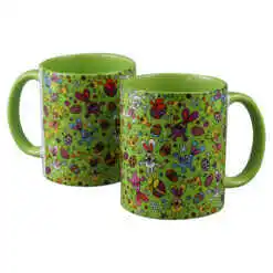 Alternative view of Cana ceramica de Paste, 330 ml, cu iepurasi colorati