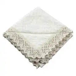 Fata de masa traditionala din bumbac 75x75 CM Crem