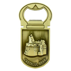 Magnet de frigider din metal cu desfacator de sticle 9 CM, Castelul Bran