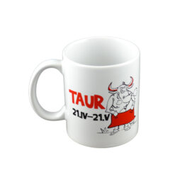 Alternative view of Cana ceramica 300 ml Zodiac "Taur" in cutie decorativa