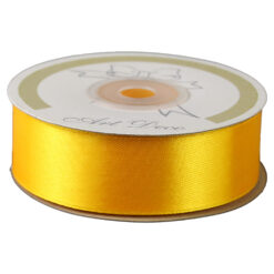 Rola panglica satin Galben 25 mm x 25 m Art Deco