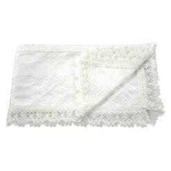 Servetel traditional din bumbac 45x25 CM Alb