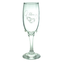 Alternative view of Set 2 pahare sampanie nunta "Mireasa/Mire", inele