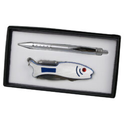 Alternative view of Set cadou pentru barbati, Pix cu briceag multifunctional Peste