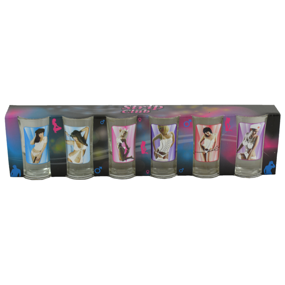 Set 6 pahare shot termosensibile, Strip Club Women - imagine 2