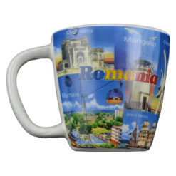 Alternative view of Magnet de frigider din ceramica Cana, Black Sea & Romania 8 CM