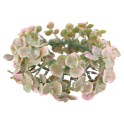 Coroana artificiala din flori de matase - Eucalipt, 20 CM