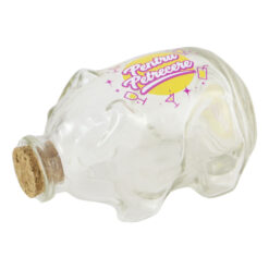 Pusculita din sticla "Pentru Petrecere/Umple-l!" 13x8 CM